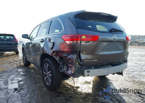 2017 Toyota Highlander Xle from USA, damaged, VIN 5TDJZRFHXHS472825